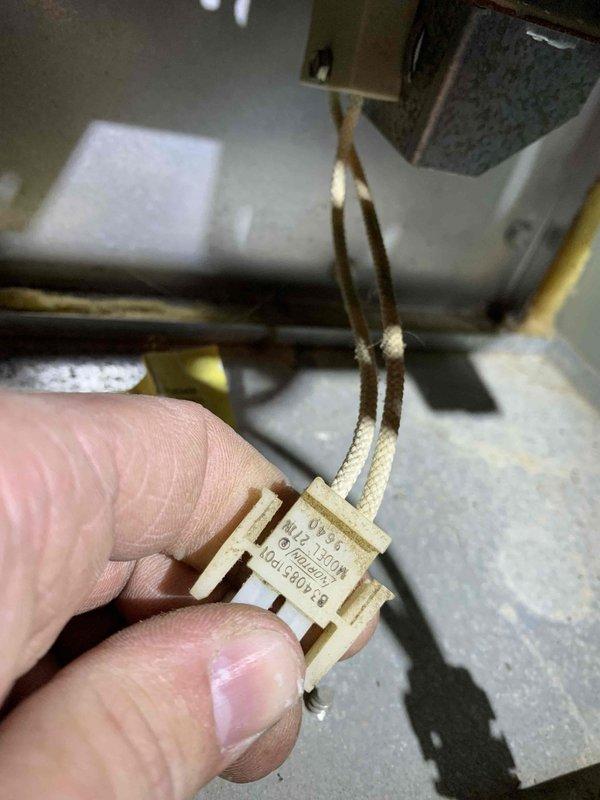 Responded to no-heat call where furnace fan would run for approximately 3 minutes before shutting down, with subsequent failure to restart. Upon arrival, performed diagnostic testing using digital multimeter to measure voltage and resistance across system components. Testing revealed faulty air handler control board with abnormal voltage readings of 81.98V. Identified defective relay connector preventing proper fan motor operation. Replaced failed connector with new component, ensuring secure wire termination and proper electrical contact. Verified system restored to normal operation with fan cycling correctly through all heating modes.