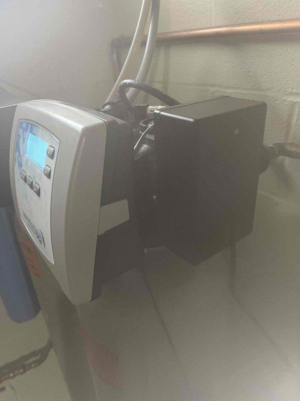 Completed water treatment system maintenance including iron filter valve rebuild and ozone generator replacement. Disassembled and rebuilt the iron filter control valve assembly, replacing worn internal components and seals, then installed new ozone generator unit. Verified proper operation of both the water softener system and filtration equipment, tested all connections for leaks, and confirmed system functionality upon completion.