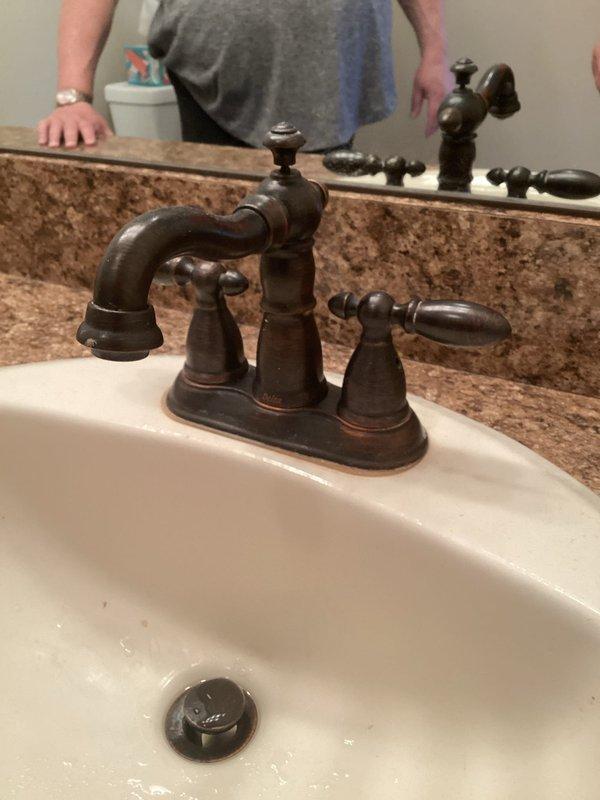 Replaced toilet flapper using customer-supplied part to restore proper flush function and eliminate running water. Addressed dripping issues on three faucets throughout the property by inspecting and servicing cartridges and seals. Prioritized repair of outdoor spigot experiencing active dripping and interior leak to prevent water damage and waste. Installed new oil-rubbed bronze utility faucet to replace existing chrome Delta fixture, ensuring proper mounting, supply line connections, and leak-free operation upon completion.