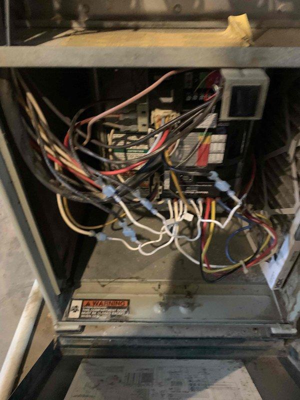 Returned to property to install OEM control board that was previously sold and ordered. Accessed furnace unit, removed existing failed control board, and installed new OEM replacement. Connected all necessary wiring harnesses including thermostat wires, limit switch connections, and ignition control circuits. Verified all wire connections were secure and properly terminated. Restored power to unit, tested system operation, and confirmed furnace cycled properly through heating sequence with successful ignition and flame proving.