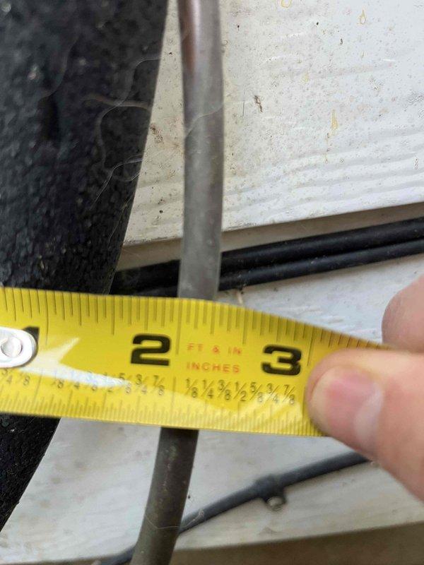 Conducted site evaluation for relocating air handler to new position. Assessed existing gas line routing, measured current pipe dimensions, and documented infrastructure conditions including joist clearances and existing utility lines to determine requirements for gas line modification and air handler repositioning.
