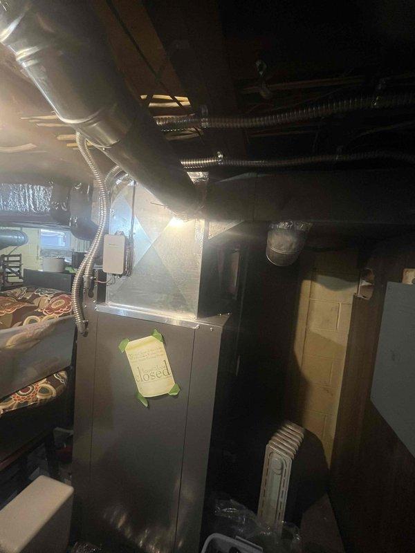 Conducted site assessment for Arzel zoning system installation. Evaluated existing HVAC equipment in mechanical room, including furnace/air handler unit and associated ductwork configuration. Documented current smart thermostat setup and reviewed system layout to determine optimal zoning integration points for enhanced climate control and indoor air quality management.