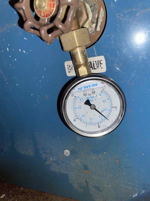 Returned to property to replace previously sold aquastat on heating system that was not providing heat to the residence. Upon arrival, accessed boiler components through existing wall opening and inspected pressure gauge assembly and related piping connections. Completed diagnostic assessment and confirmed aquastat replacement requirement, with materials on order for mid-week installation. Total service time of two hours documented for this follow-up visit to prepare system for final repair upon parts arrival.