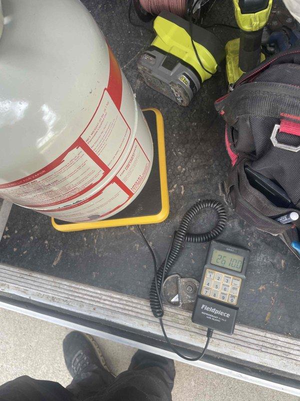 Completed cooling maintenance club visit on air handler system. Performed electrical diagnostics using multimeter, recording voltage and amperage readings to verify proper system operation. Measured capacitor performance and checked all electrical connections and contactors. Conducted refrigerant charge verification using digital manifold gauges, confirming system charge at proper levels. All components tested within normal operating parameters and system operating efficiently.