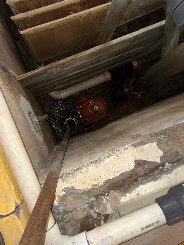 Completed backflow testing and de-winterization service for the property's plumbing system. Accessed mechanical pit area to inspect and activate backflow prevention assembly, verified proper operation of pump equipment, and restored water service following winter shutdown period. All components tested and returned to normal operating condition.