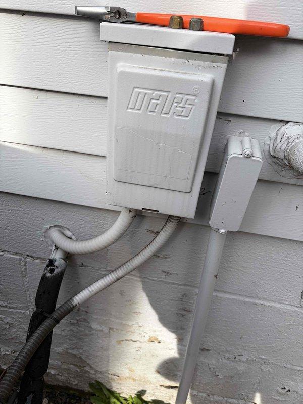 # No Heat Service Call - 10-Year-Old Furnace

Responded to no heat call for residential furnace approximately ten years old. Upon arrival, confirmed unit was not powering on. Performed systematic diagnostic inspection beginning with external electrical components.

Inspected outdoor disconnect box mounted on exterior wall near condensing unit. Removed cover and tested electrical supply to system. Identified blown fuses in exterior disconnect as root cause of no heat condition. Both fuses showed signs of failure with open circuits preventing power delivery to heating system.

Replaced both failed fuses with properly rated replacements per manufacturer specifications. Verified correct amperage rating and voltage compatibility before installation. Secured new fuses in disconnect box and confirmed proper seating of all electrical connections.

Restored power to system and verified furnace operation. Unit successfully initiated startup sequence with ignition, burner operation, and blower ac