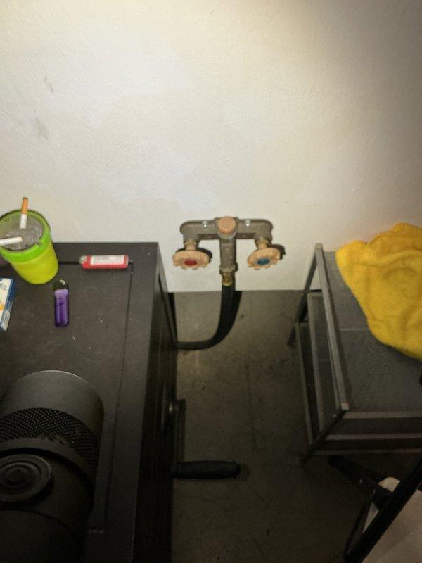 Completed routine plumbing membership maintenance visit and replaced water filtration system filter as required. Inspected plumbing fixtures throughout the property, including bathroom pedestal sink with chrome two-handle faucet and dual faucet valve assembly with hot/cold water controls, confirming all components are operating properly with no leaks detected.