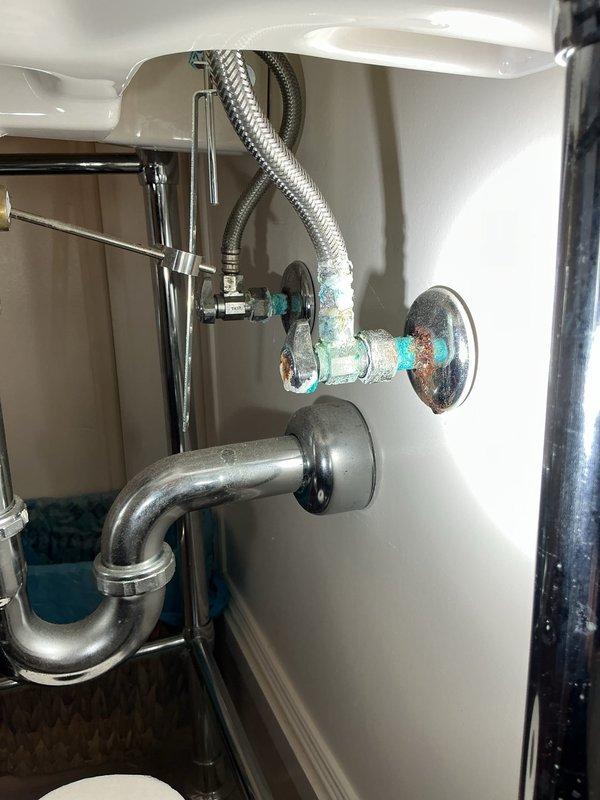 Replaced damaged hose bibb located behind barn structure with upgraded fixture, adapting connection from 3/8-inch to 1/2-inch supply line as specified. All necessary materials were ordered and installed during a scheduled 4-hour service appointment, completing the repair and ensuring proper water flow to the exterior location.