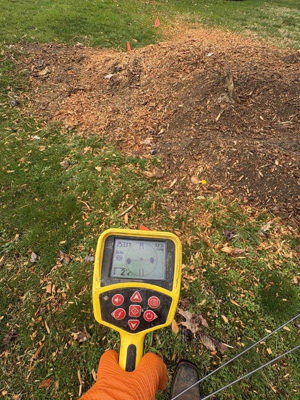 Mapped and located septic line using electronic detection equipment, marking the line path with flags for customer reference. Additionally, installed new kitchen faucet with pull-down sprayer feature, ensuring proper connections and testing for leaks upon completion.