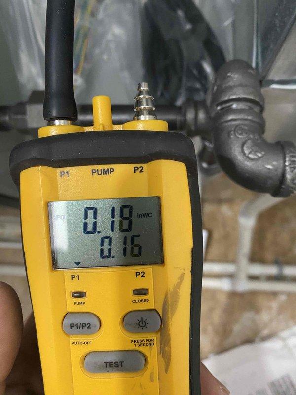 Completed initial commissioning and setup of one-year-old air conditioning system that was never properly started up after installation. Performed comprehensive system diagnostics including static pressure measurements using digital manometer, verifying airflow and duct system performance with readings of 0.18 and 0.16 inches water column. Connected refrigerant manifold gauge set to outdoor condensing unit and verified proper refrigerant charge levels and system pressures. Conducted full operational testing to ensure equipment is functioning within manufacturer specifications and ready for regular service scheduling.