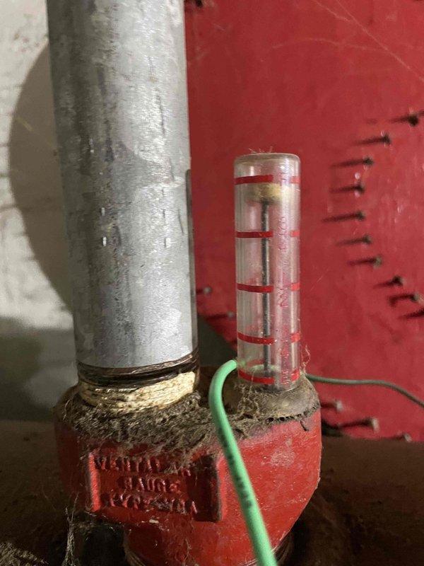 Responded to no-heat service call on 5-year-old oil furnace that failed to start following recent fuel delivery. Upon arrival, performed diagnostic inspection of heating system including thermostat operation and furnace controls. Inspected fuel oil system components including oil filter and fuel line assembly. Verified proper thermostat wiring connections at wall-mounted control unit. Checked fuel supply level using sight glass gauge and confirmed adequate oil present in tank. Restored furnace to normal operation and verified heating cycle completion. System tested and left in working condition.