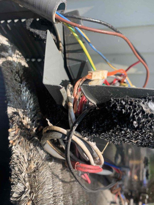 Responded to error code 067.04 on a 9-year-old AC system. Diagnosed faulty coil temperature sensor by referencing manufacturer specifications and thermistor resistance values. Inspected wiring connections at the integrated variable speed control board, verified NTC thermistor input parameters, and cleared the error code to restore normal cooling operation.