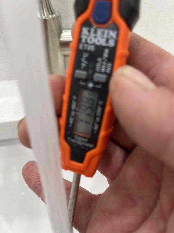 Responded to callback for insufficient water heating following recent water heater installation. Performed electrical diagnostics using digital clamp meter and multimeter to test voltage and amperage at heating element terminals and control panel connections. Verified proper electrical supply to unit and tested heating element resistance values to ensure components were functioning within manufacturer specifications.