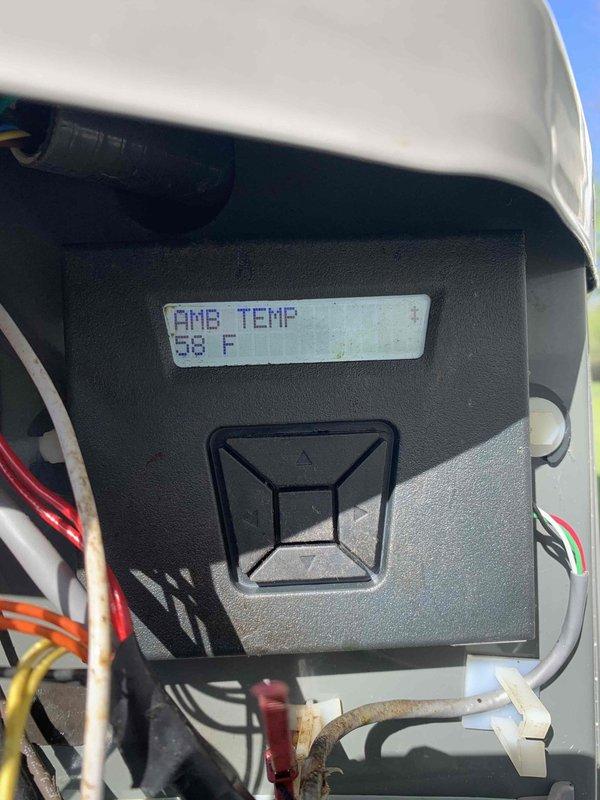 Returned to site to replace defective dome temperature sensor and suction line sensor on HVAC unit as previously diagnosed and sold. Verified dome temperature reading of 129°F and ambient temperature of 58°F on existing control module display prior to ordering replacement parts. Materials have been ordered and installation is scheduled for approximately 2 hours once components arrive.