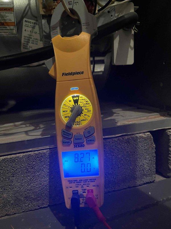 Completed scheduled HVAC maintenance club visit with comprehensive system inspection. Utilized digital multimeter to verify electrical readings and performed internal component inspection with borescope camera to assess heat exchanger condition and ensure proper airflow through coil assembly. All measurements within normal operating parameters and equipment functioning as designed.