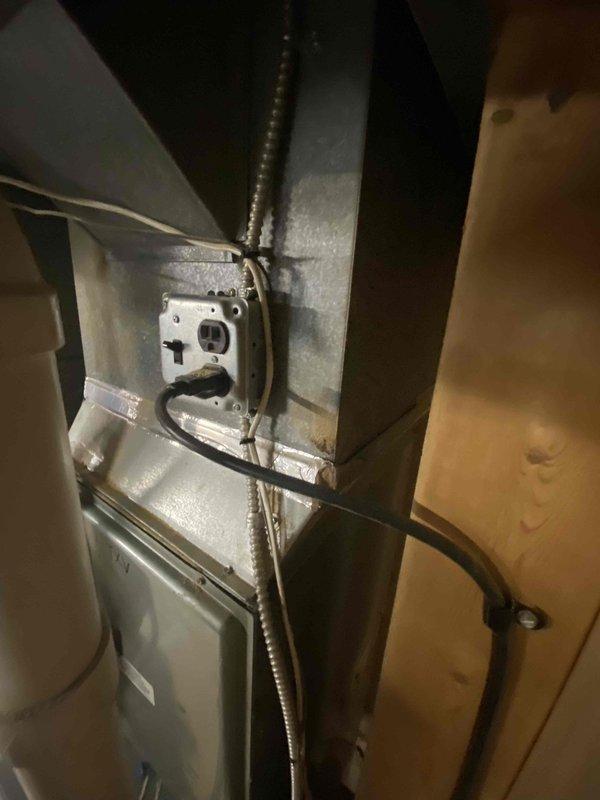 Completed comprehensive replacement estimate for 15-year-old air conditioning system and furnace, both nearing end of expected service life. Evaluated existing HVAC infrastructure including ductwork installation in attic space, air handler configuration, and electrical service capacity at main distribution panel. Documented current system specifications, electrical connections, circuit breaker assignments for AC and furnace loads, and overall condition of mechanical and electrical components to provide accurate replacement recommendations.