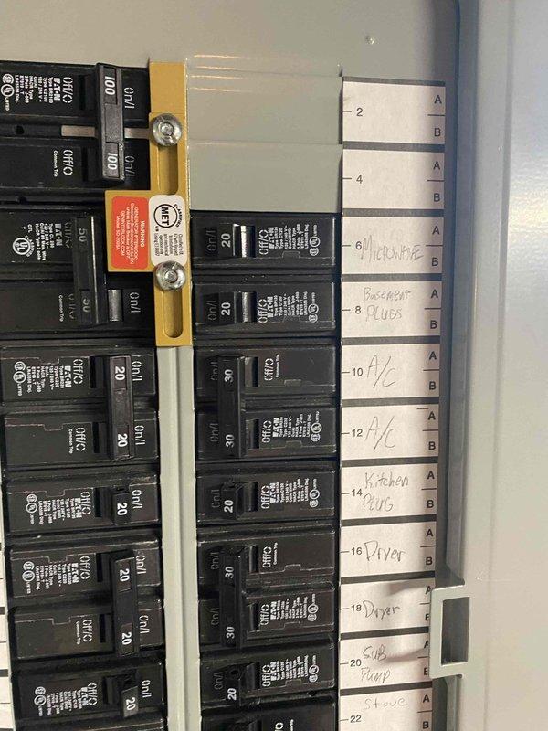 Completed comprehensive replacement estimate for 15-year-old air conditioning system and furnace, both nearing end of expected service life. Evaluated existing HVAC infrastructure including ductwork installation in attic space, air handler configuration, and electrical service capacity at main distribution panel. Documented current system specifications, electrical connections, circuit breaker assignments for AC and furnace loads, and overall condition of mechanical and electrical components to provide accurate replacement recommendations.