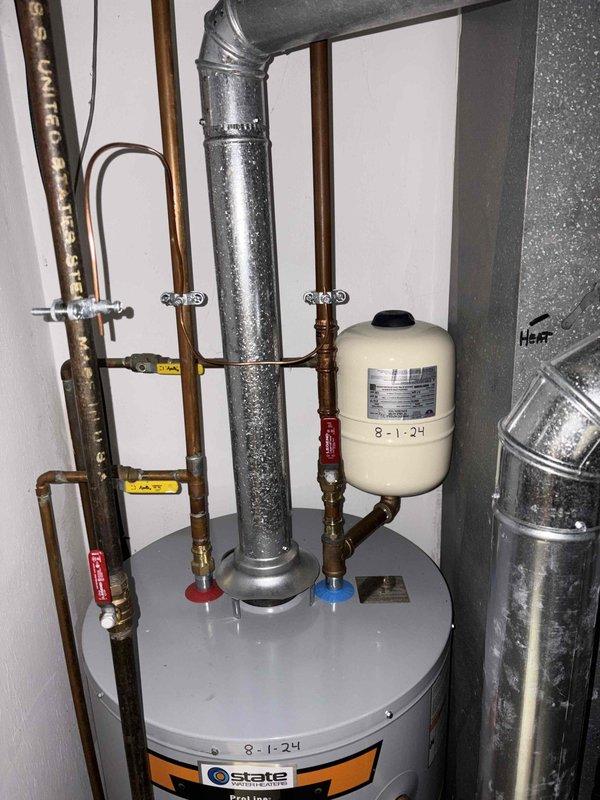 Delivered and loaded two bags of salt into the water softener system to maintain proper operation. Performed comprehensive system inspection of the residential water treatment equipment, including the main water filtration unit with Pentair filter cartridge, copper piping connections, ball valves, and water softener tank. Verified proper functioning of all components, checked valve operations, and confirmed adequate salt levels for continued water conditioning performance.