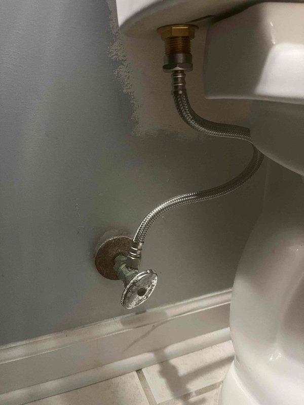 Responded to a no-flush toilet complaint at a residential property with original plumbing fixtures dating back to 1958. Upon inspection, identified a faulty flapper valve that had deteriorated and was no longer creating a proper seal, preventing the tank from maintaining adequate water pressure for flushing. Replaced the green flapper assembly with a new universal flapper and adjusted the chain length to ensure proper operation. Verified the fill valve and braided stainless steel supply line were functioning correctly with no leaks present at the wall-mounted shut-off valve or tank connections. Cycled the toilet multiple times to confirm complete flush operation and proper tank refill. System restored to full working order.