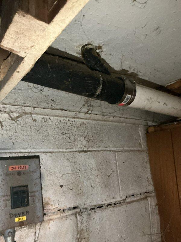 Responded to water leak in basement copper piping system. Upon inspection, identified active leak at copper pipe connection near shut-off valves mounted on foundation wall. Repaired compromised joint, tested system for proper pressure and flow, and verified no additional leaks present. All plumbing fixtures restored to normal operation.