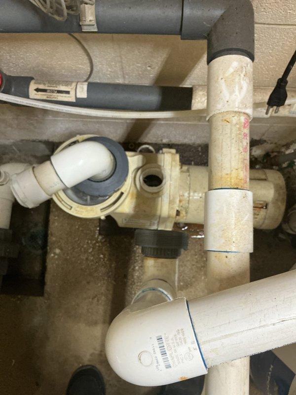 Responded to commercial water leak caused by failed pool pump assembly. Replaced defective pump unit and inspected associated PVC plumbing connections for integrity. System tested and confirmed operational with no active leaks upon completion.