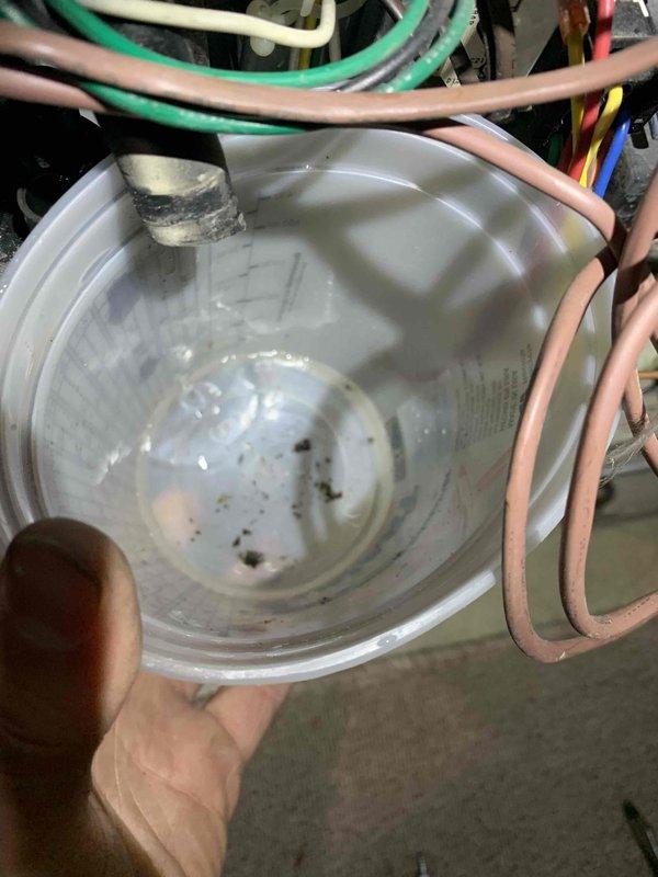 # HVAC Service Completed

Responded to no heat call on 20-year-old gas furnace. Upon arrival, performed system diagnostics to identify cause of heating failure. Inspected furnace control board and found multiple indicators of operational issues. 

Examined blower motor assembly and associated refrigerant lines connected to the cylindrical housing component. Noted dirt accumulation and minor discoloration on metal surfaces consistent with age of unit. Verified all electrical connections to control board, including multiple wire harnesses in various colors connecting to integrated circuits, relays, and LED indicators.

Assessed main control board mounted in metal chassis, which contained four black relay components and various electronic components. Tested circuit board functionality and checked all wire connections entering and exiting the assembly. Inspected capacitor, transformer, and associated safety controls.

Given the 20-year age of the furnace and observed condition of component