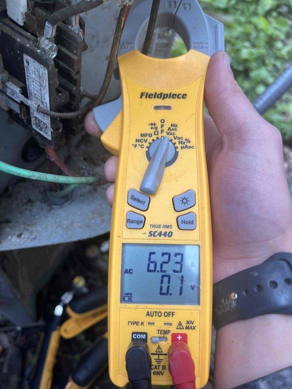 Completed preventive maintenance club visit across multiple properties throughout the day. Performed comprehensive system diagnostics using digital multimeter to verify electrical parameters, recording voltage readings of 246.0V AC and amperage draw of 11.2A on operating equipment. Additional measurements confirmed proper electrical performance with readings of 0.1V and 622 on secondary checks. All systems inspected showed normal operating conditions with proper voltage supply and current draw within manufacturer specifications.