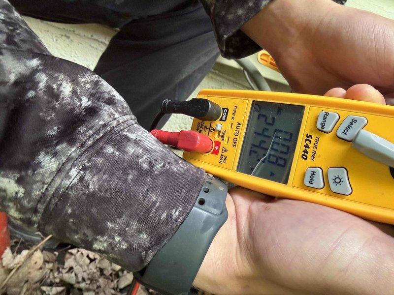 Completed cooling maintenance and club membership enrollment. Performed electrical diagnostics using digital multimeter to verify system operation and tested dual fuse assembly for proper amperage and continuity. All components inspected and found operating within normal parameters.