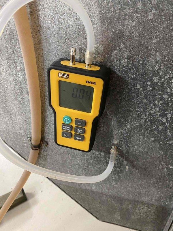 Completed ductwork installation and performed heating system maintenance evaluation. Conducted diagnostic testing using digital manometer to measure static pressure and airflow across the duct system, and utilized digital multimeter to verify electrical performance of capacitor and related components on the outdoor condensing unit.