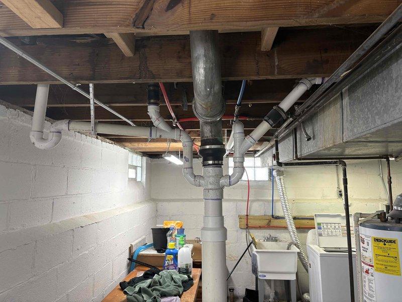 Performed main line jetting service to clear obstruction in primary drainage system. Access was gained through basement window and cleanout located on main stack. Utilized high-pressure jetting equipment to thoroughly clear blockage and restore proper flow throughout the main sewer line. Work was completed with assistance over a 6-hour period to ensure complete clearance of the line and verification of drainage system functionality.