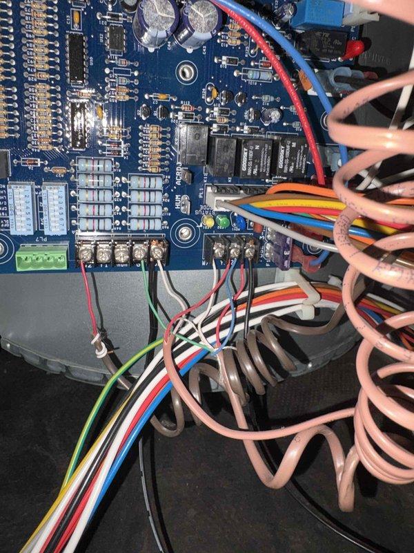 Evaluated existing HVAC system for replacement options following lead transfer. Conducted comprehensive site assessment and documented current equipment configuration, including exterior electrical connections, control panels, and circuit board conditions. Photographed existing generator transfer switch setup and internal control board wiring to support replacement equipment specifications and ensure proper sizing for new system installation.