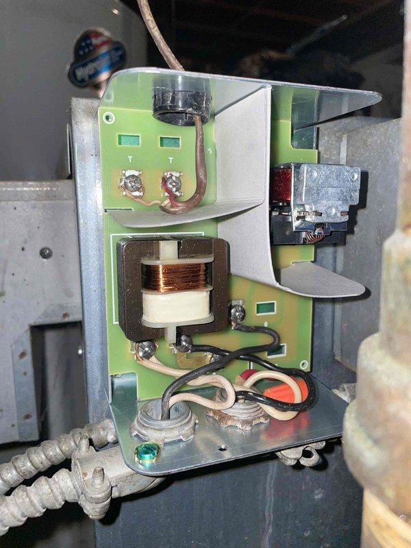 Completed second trip to address no heat condition caused by failed boiler switching relay. Installed replacement relay module and verified proper electrical connections to control board and transformer assembly. Tested system operation and confirmed heat restoration; however, intermittent issue may require additional troubleshooting and potential secondary component replacement pending further evaluation.