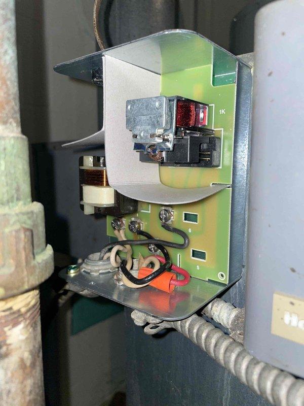Completed second trip to address no heat condition caused by failed boiler switching relay. Installed replacement relay module and verified proper electrical connections to control board and transformer assembly. Tested system operation and confirmed heat restoration; however, intermittent issue may require additional troubleshooting and potential secondary component replacement pending further evaluation.