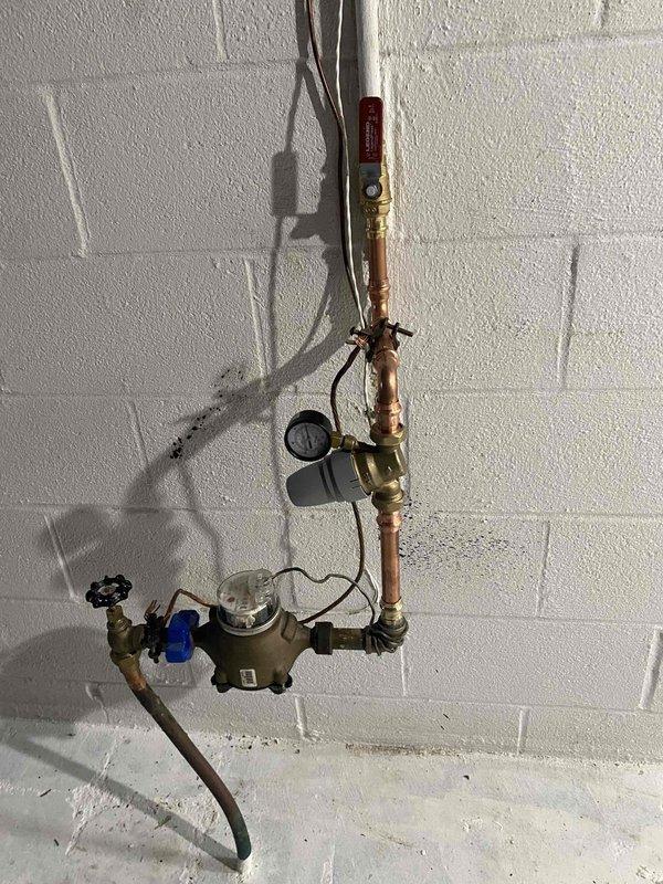 Responded to service call for leaking outdoor hose bib that would not shut off completely. Upon inspection, found the spigot valve stem washer had deteriorated, causing continuous water seepage even when handle was in closed position. Additionally, identified that the associated interior shut-off valve was inoperative, preventing isolation of the outdoor fixture for repairs. Replaced the outdoor spigot assembly with new frost-free hose bib, ensuring proper seating and seal. Verified interior shut-off valve functionality and confirmed complete water flow control at both the outdoor fixture and interior isolation point. Tested system under full pressure to confirm leak elimination and proper operation of both valves.