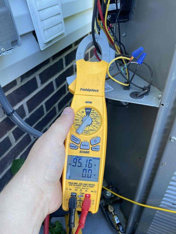 Completed cooling maintenance on two air handler systems as part of club membership service. Performed comprehensive electrical diagnostics using clamp meter to verify amperage draws and system performance on both units. Inspected all electrical connections, wiring terminations, and condensing unit components to ensure proper operation and system integrity.