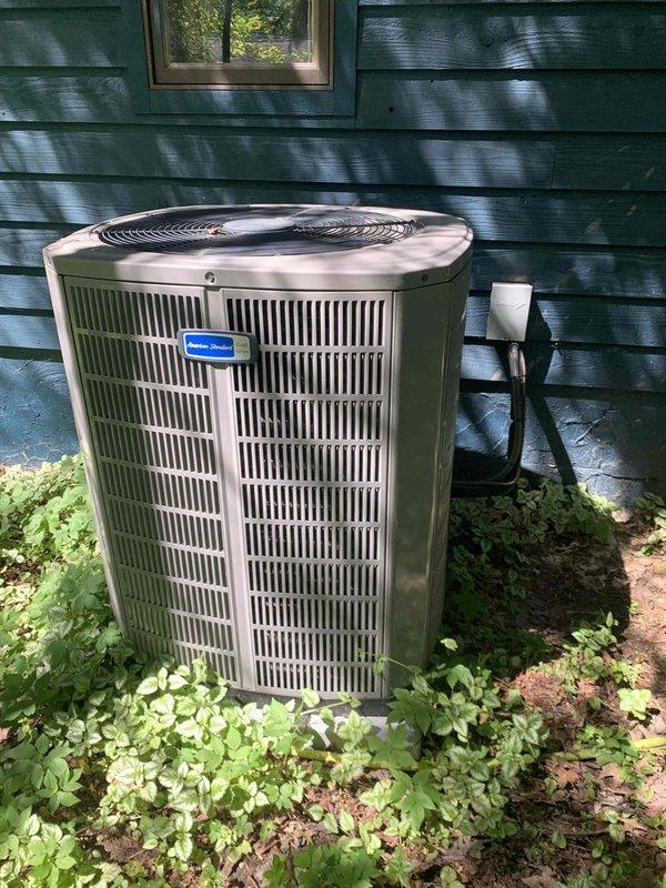 Completed preventive maintenance tune-up on a 2-year-old residential air conditioning system. Performed comprehensive inspection of outdoor condenser unit, verified proper operation of capacitor and contactor within electrical control panel, checked all wire connections and electrical components for secure termination and proper condition. System found operating within normal parameters with no deficiencies noted.