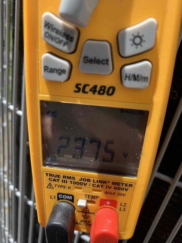 Completed prepaid cooling maintenance inspection on two air handler units. Performed comprehensive system diagnostics including electrical measurements and operational testing. Verified voltage readings, capacitance values, and amperage draws using calibrated testing equipment to ensure all components operating within manufacturer specifications. All systems found functioning properly with no deficiencies noted.