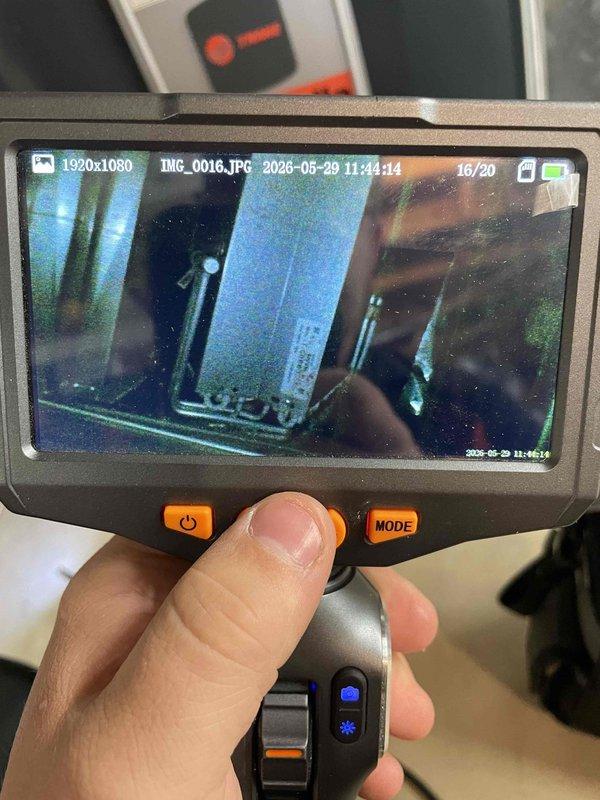Completed comprehensive AC tune-up on 6-year-old residential cooling system. Performed standard maintenance protocol including inspection of air handler components, verified proper air filter installation and condition, and conducted internal equipment diagnostics using borescope camera to assess blower assembly and ductwork integrity. All system components found operating within normal parameters with no deficiencies noted.
