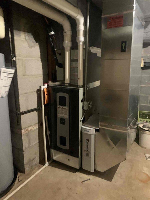 Completed warranty repair by replacing A2L control board and sensor on residential HVAC system. Performed AC startup procedures and system testing. Verified proper refrigerant charge reading of 1.98 lbs using digital scale. Confirmed all equipment operating within manufacturer specifications and system ready for cooling season.