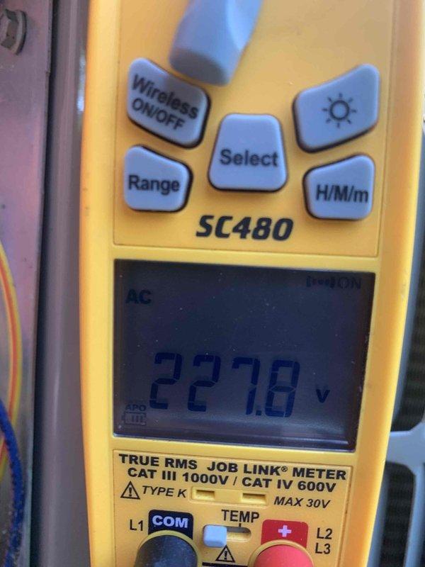 Completed cooling maintenance club visit on air handler and dehumidifier system. Performed comprehensive inspection of HVAC unit including examination of ICM control board (model ICM870-16A), verified all electrical connections and wiring integrity throughout the system, and tested voltage readings which measured 227.8V AC using calibrated multimeter. All components operating within normal parameters, no issues found requiring immediate attention.
