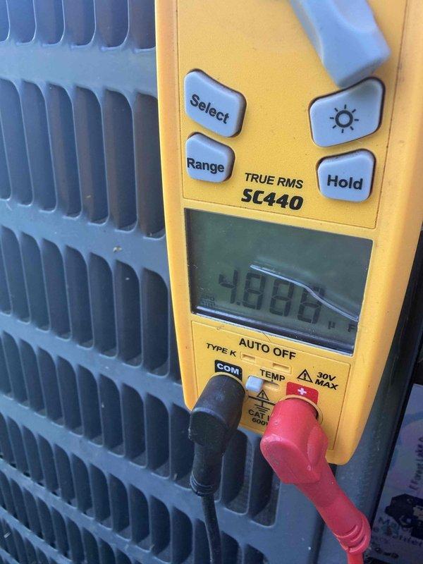 Completed routine maintenance visit for both cooling and heating systems as part of annual membership service. Performed comprehensive inspection of air handler unit, verifying electrical parameters with digital multimeter readings showing 230V supply voltage and 408°F heat exchanger temperature within normal operating range. Inspected condenser coils, checked refrigerant levels, tested system controls, and verified proper airflow across evaporator and heat exchanger components. All systems operating within manufacturer specifications with no deficiencies noted.