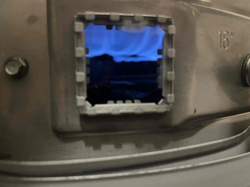 Responded to no hot water complaint at residential apartment building. Upon inspection, diagnosed failed heating element in tanked water heater unit. Removed corroded heating element showing significant rust buildup and deterioration. Installed new replacement heating element and verified proper electrical connections. Tested unit operation and confirmed hot water restoration. Documented existing conditions with photos showing comparison between failed and new components.
