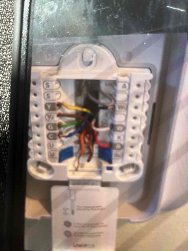 Completed full HVAC system installation including a 17 SEER high-efficiency unit. Verified proper thermostat wiring connections with all terminal points (Y, G, R, W, C) correctly configured and secured. Ensured equipment was level and plumb during installation, with proper attention given to manufacturer specifications requiring 3+ hours of voltage stabilization before initial startup in cold outdoor temperatures.