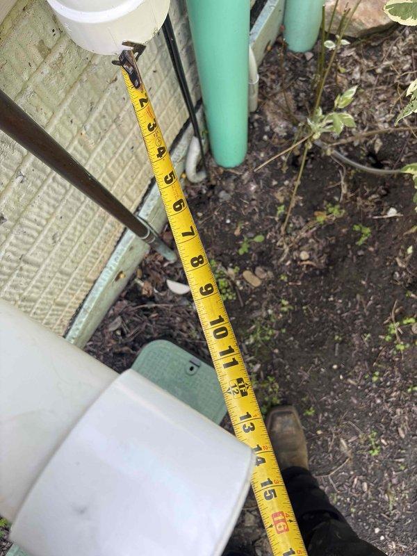 Returned to property to complete Navien tankless water heater repair that was previously sold. Performed necessary measurements and documentation of exterior plumbing connections and venting components. The repair work was completed efficiently within the allocated half-day timeframe as planned.