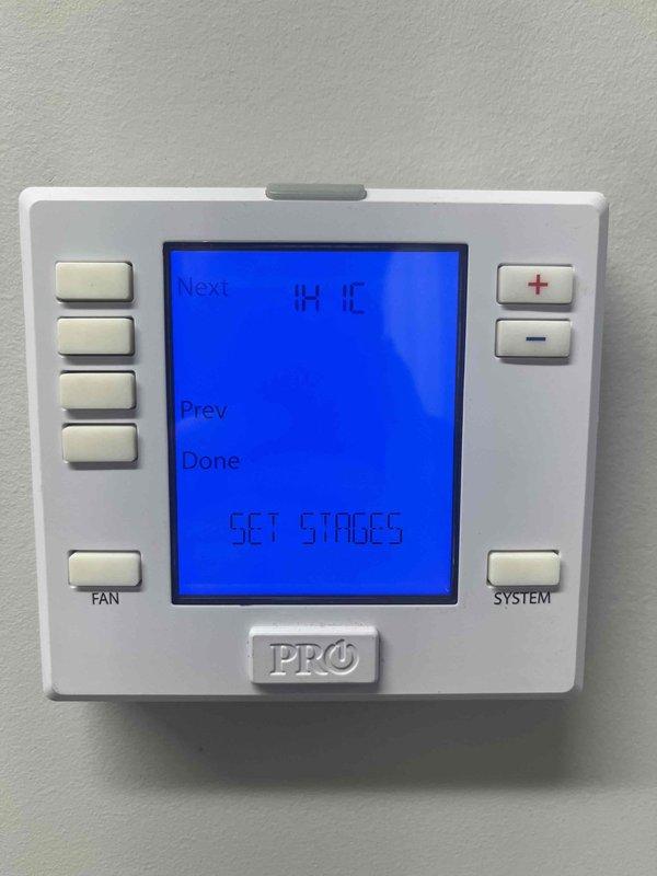 # HVAC Service Report - No Cool Condition

Responded to service call for reduced cooling performance on 10+ year old HVAC system. Upon arrival, customer reported unit was still operational but not maintaining adequate temperature. Performed system diagnostics and visual inspection of both indoor and outdoor components.

Inspected electrical control panel and contactor assembly. Found contactor showing signs of wear consistent with age of equipment. Verified all electrical connections at contactor, checking wire terminals in multiple circuits including control voltage and line voltage connections. Confirmed proper wire management and secure mounting of all components within control panel.

Evaluated thermostat operation and programming settings. Thermostat displayed active cooling mode with digital readout showing current temperature setting. Verified thermostat communication with HVAC system and proper stage operation. Checked system configuration showing multi-stage capability.

Docum