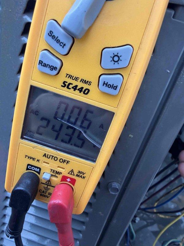Completed annual maintenance on 5-year-old Trane cooling system. Performed comprehensive AC tune-up including electrical testing with Fluke TRUE RMS clamp meter, recording amperage draws and voltage readings to verify proper system operation. All components inspected and system operating within manufacturer specifications.