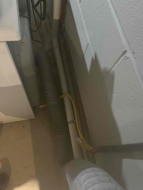 Responded to gas odor complaint in basement following recent gas dryer relocation. Performed comprehensive gas leak detection survey using electronic detection equipment throughout the affected area, with particular attention to dryer gas connection point and associated supply lines. No active leaks detected during testing; all connections found to be secure and properly installed.