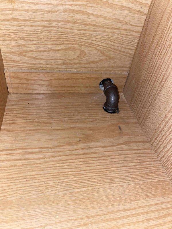 Completed rework of gas line installation for new range appliance. Installed flexible gas connector with proper fittings to ensure safe connection between gas supply and range unit, with stove delivery coordinated prior to final hookup appointment.