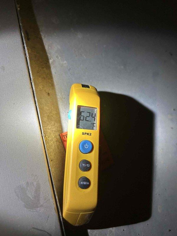 Performed comprehensive tune-up on 8-year-old air conditioning system experiencing reduced cooling capacity. Cleaned outdoor condenser coils as requested, measured system pressures using dual-port manometer showing balanced readings, and verified refrigerant line temperature at 324°F indicating proper superheat levels. System restored to optimal operating performance with all components functioning within manufacturer specifications.