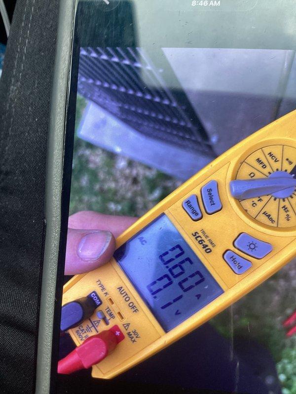 Completed cooling maintenance inspection per club membership agreement. Performed system diagnostics using digital multimeter to verify electrical readings and operational parameters. System evaluated and found operating within normal specifications.